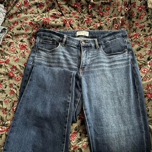 BKE Women's Dark Blue Straight Leg Jeans